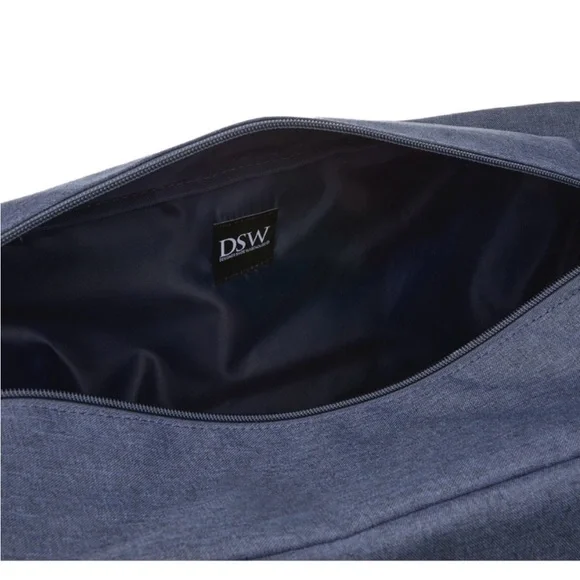 Navy Blue Striped Weekender Bag - Picture 7 of 9